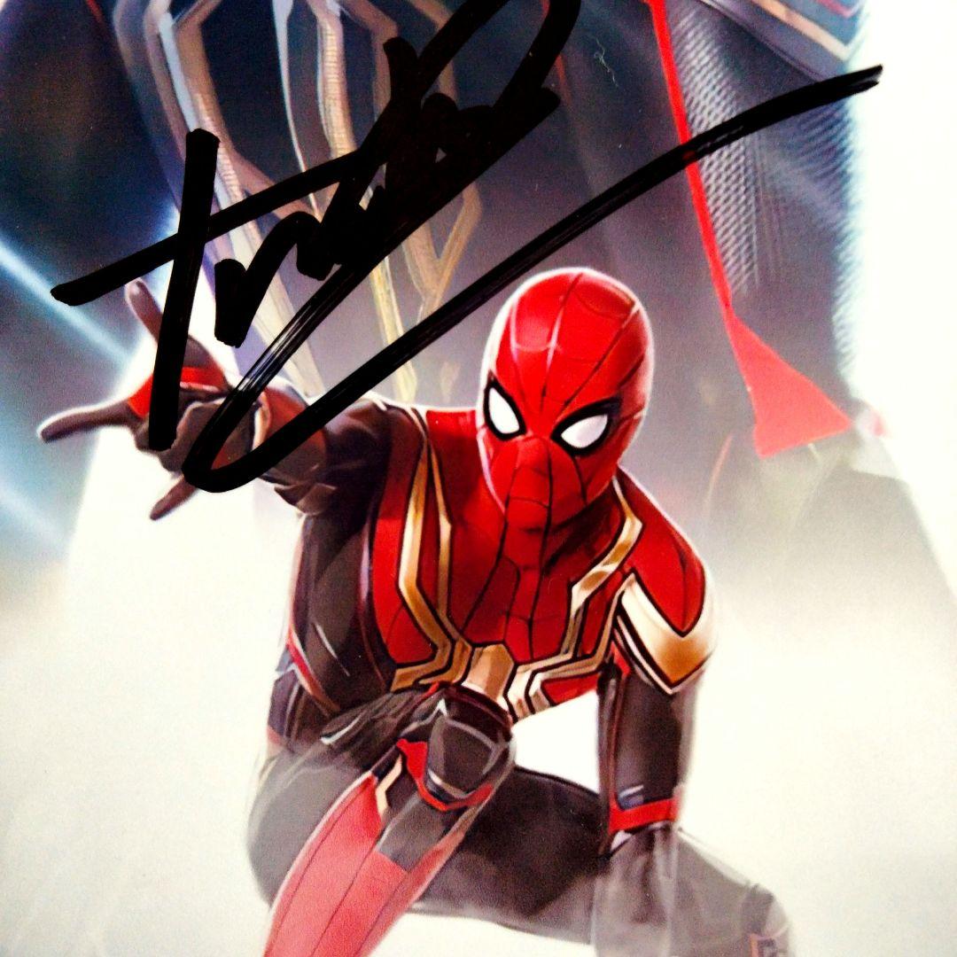 トム・ホランド直筆サイン入り2Lサイズ写真…スパイダーマン