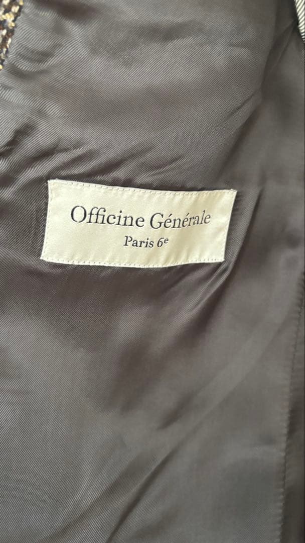 ドゥーズィエムクラス　【美品】ウールチェックダブルジャケット