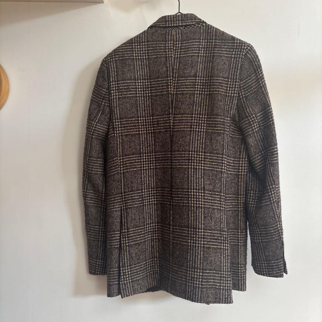 ドゥーズィエムクラス　【美品】ウールチェックダブルジャケット