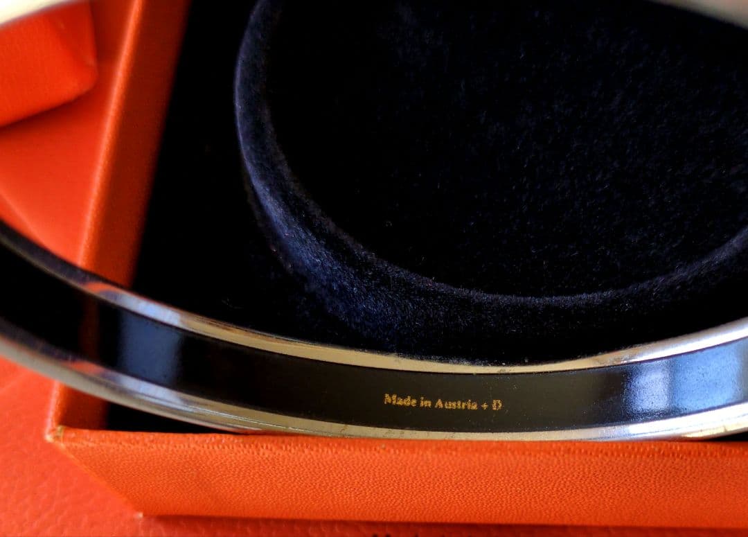 HERMES 　エマイユPM 　バングル　シルバー　ブレスレット