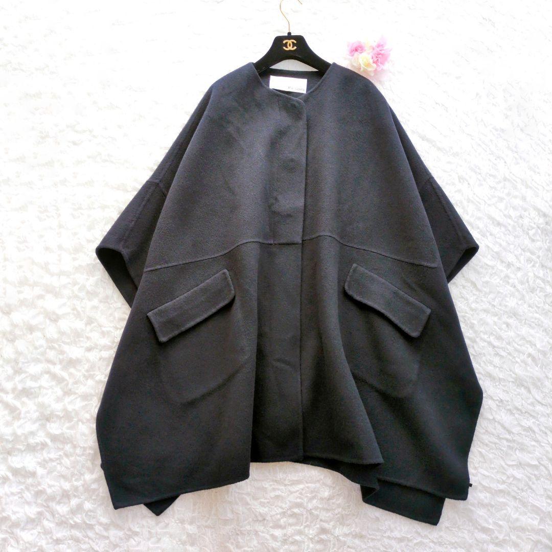 Whim Gazette　カシミヤリバーポンチョ　定価13万