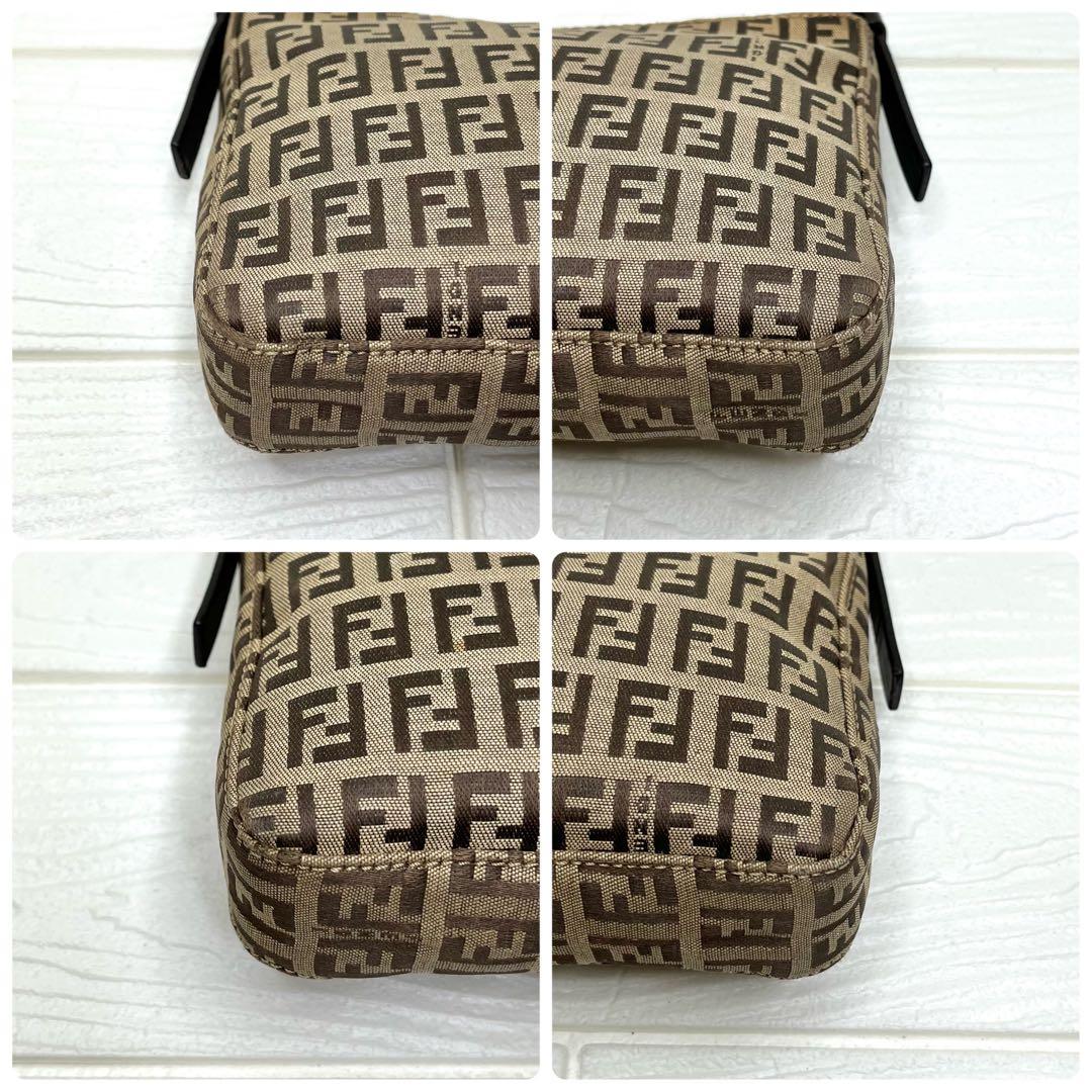 ✨上美品✨☘️FENDI☘️✨アクセサリーポーチ✨ズッキーノ✨キャンバスレザー✨