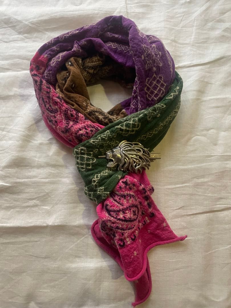 kapitalキャピタル 縮絨 マフラー ストール バンダナ