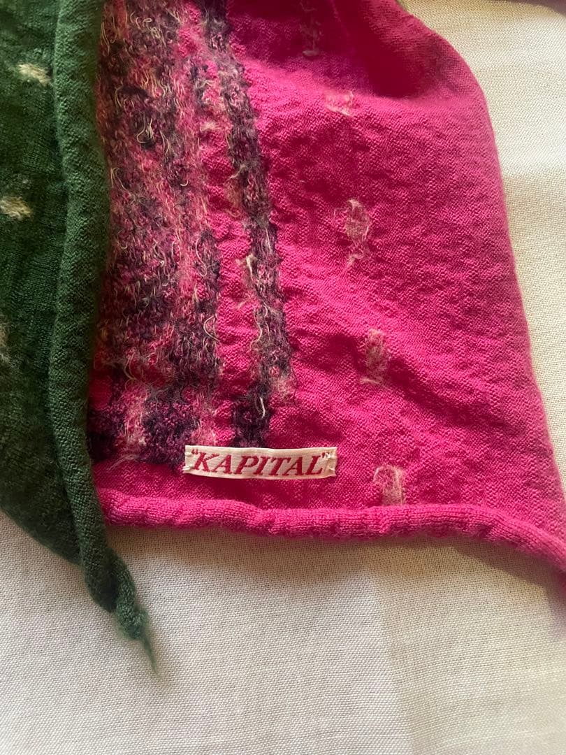 kapitalキャピタル 縮絨 マフラー ストール バンダナ