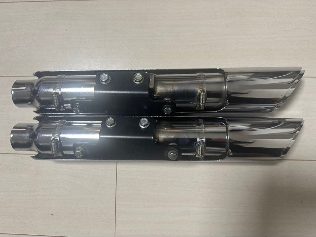 ソフテイル バンス＆ハインズ ツインスラッシュ スリップオン マフラー値下げ