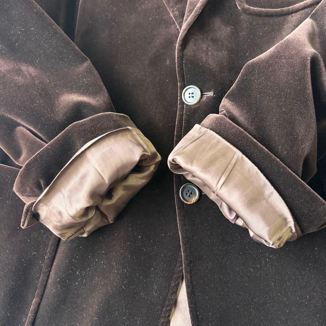 【美品】miumiu ベロア ブラウン テーラードジャケット 54 2B