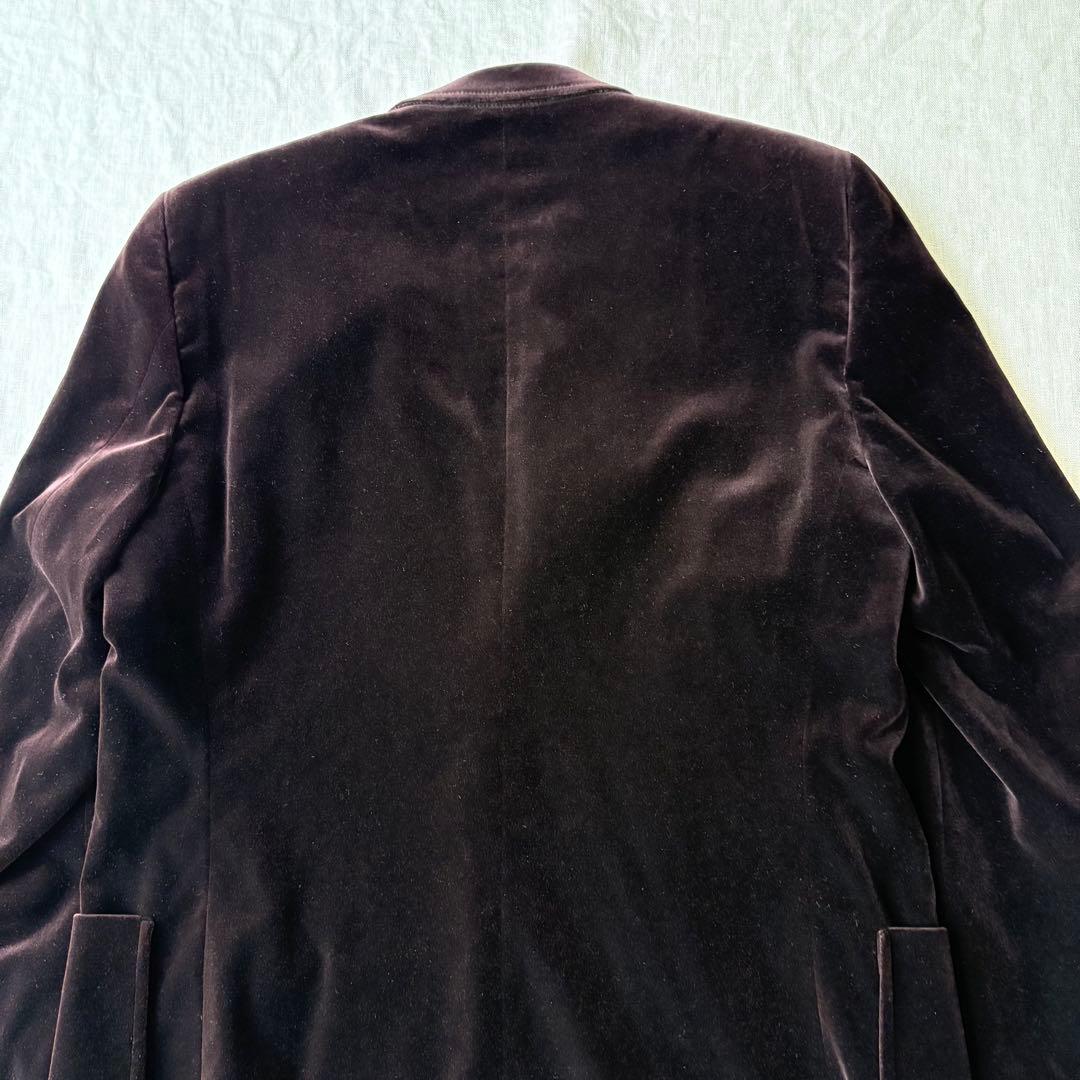 【美品】miumiu ベロア ブラウン テーラードジャケット 54 2B