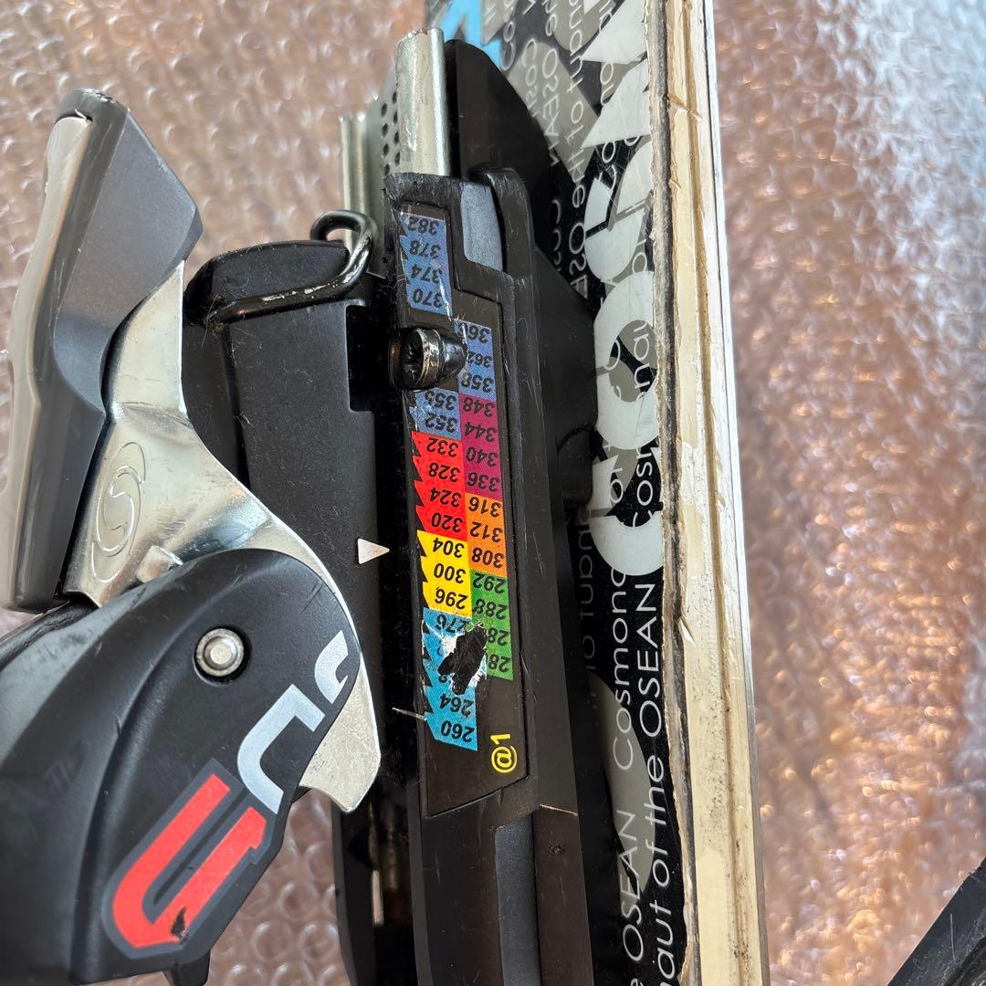 コスミックサーフ　サロモン　ショートスキー板　調整ビンディング付　工具不要