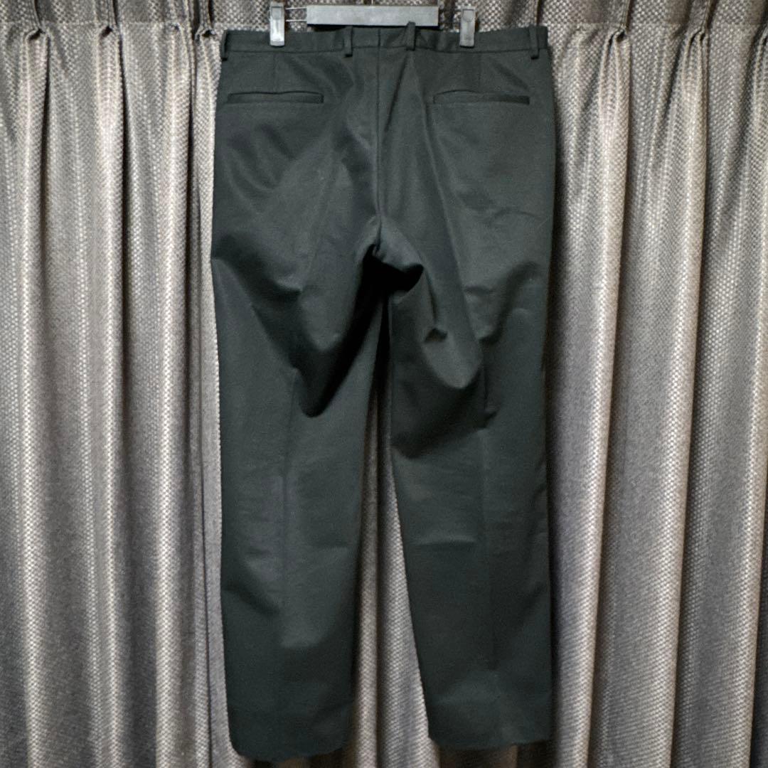 ジルサンダー　コットントラウザー　ワイドパンツ　黒　52 XL