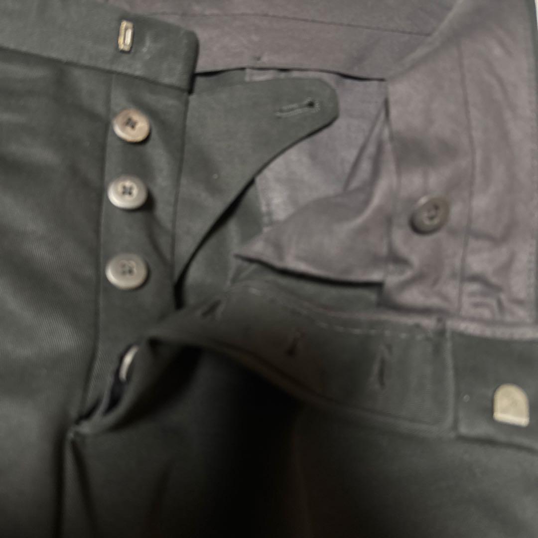 ジルサンダー　コットントラウザー　ワイドパンツ　黒　52 XL