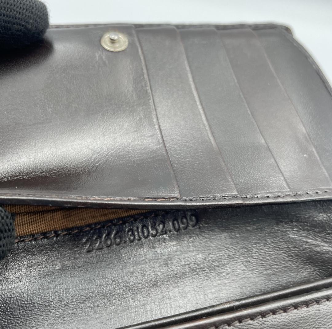 【FENDI（フェンディ）】極美品 ズッカ柄 ミドル財布 キャンバス