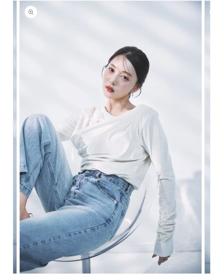 新品 ポローラ poláura グロッシーベロアドレープトップス