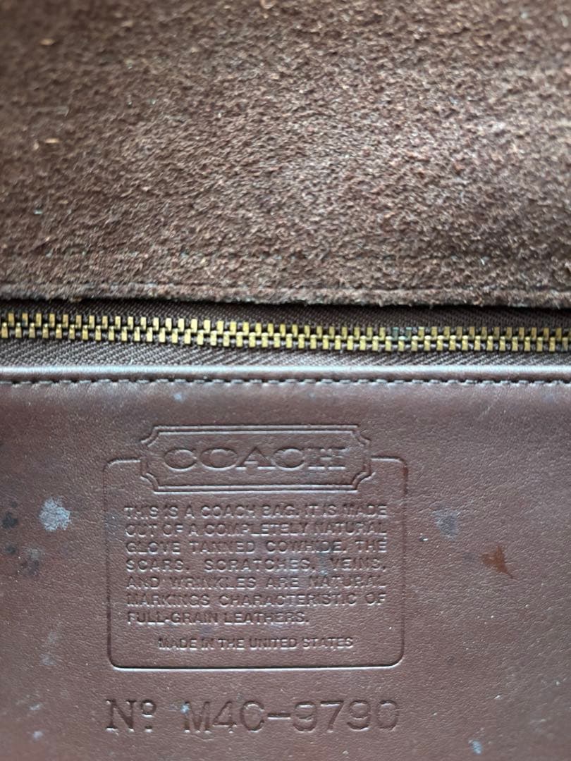 オールドコーチ　coach オールレザーショルダーバッグ