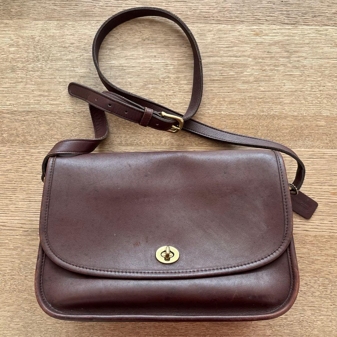 オールドコーチ　coach オールレザーショルダーバッグ