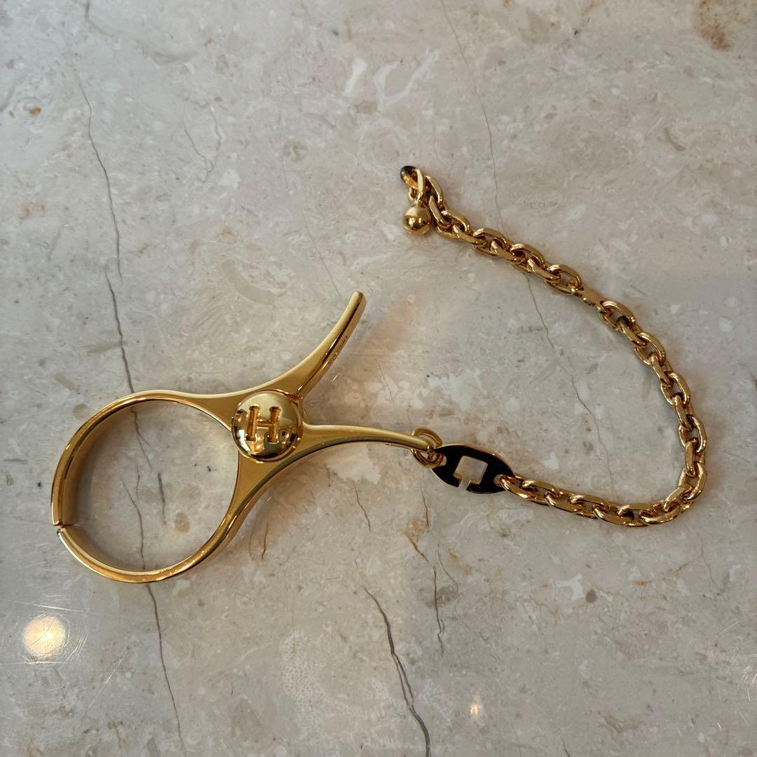 HERMESグローブホルダー ゴールド箱付き ほぼ未使用