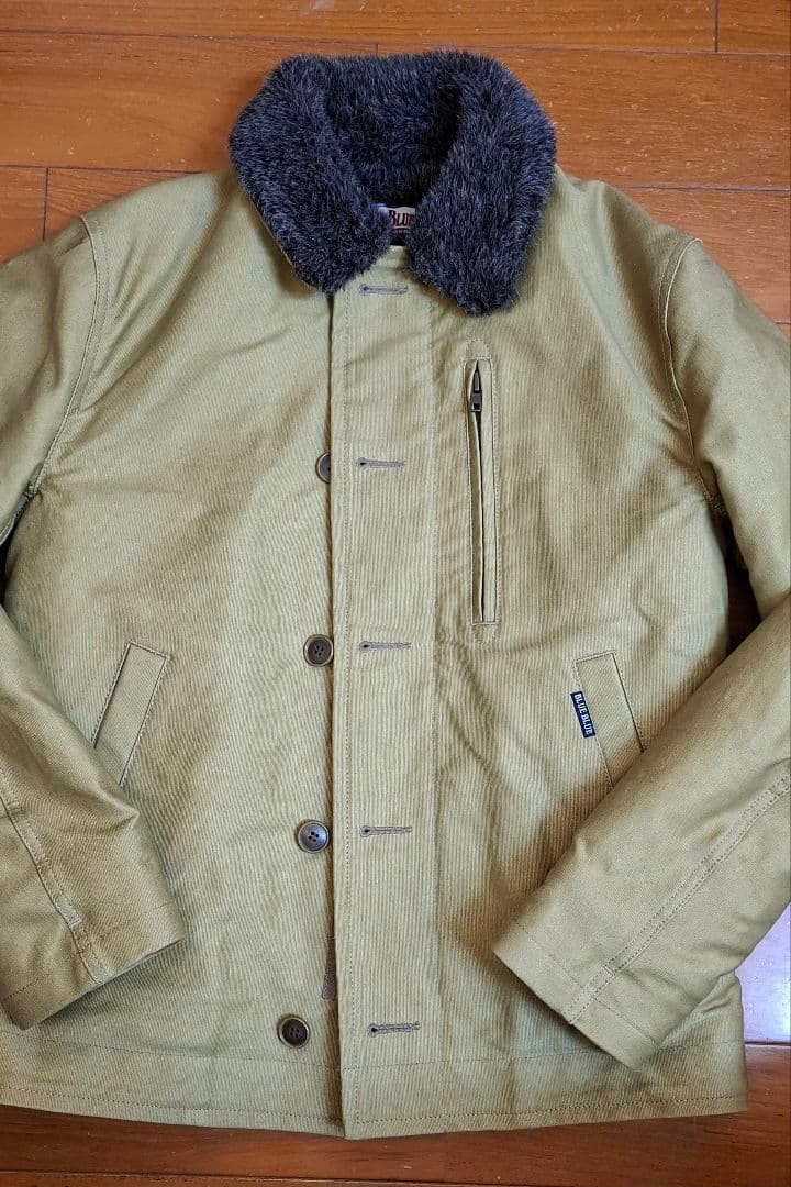 【BLUE BLUE】裏ボア デッキジャケット M 日本製 ミリタリー アメカジ