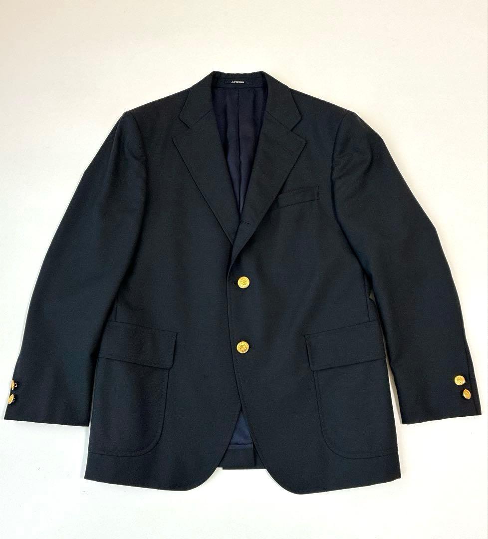 【定番】紺ブレ J.PRESS 背抜き シングル 金ボタン AB4 ペピンメリノ