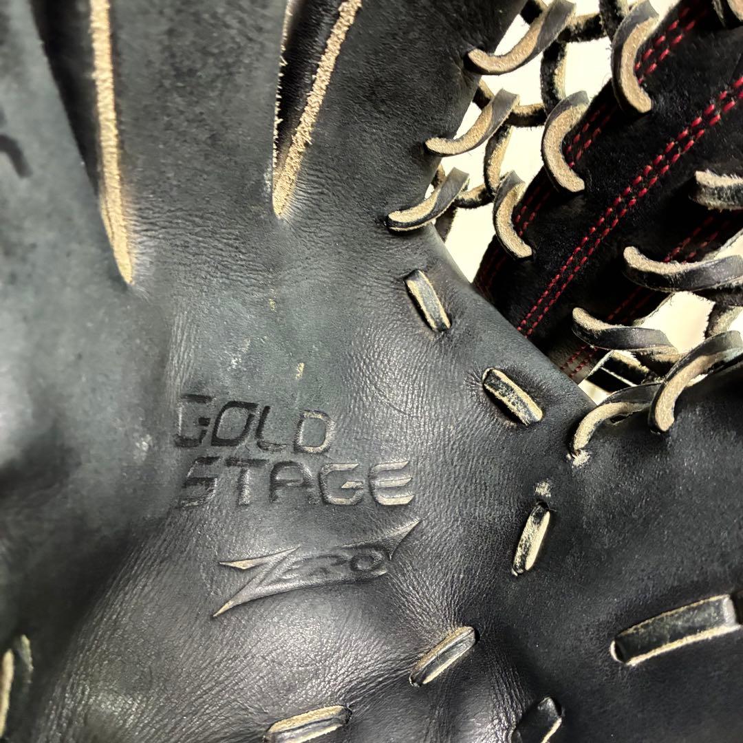 アシックス　グローブ　硬式　外野　左利き　黒