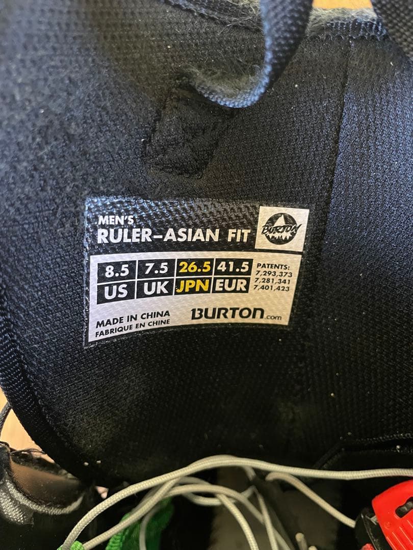 バートン　ルーラー　アジアンフィット26.5