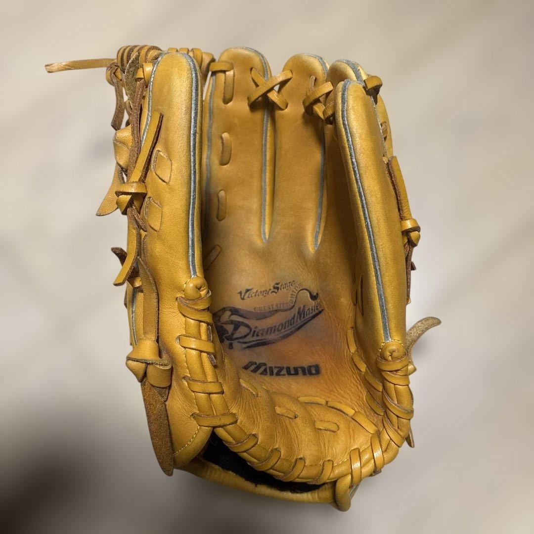 美品　Mizuno Diamond master 軟式グローブ イエロー