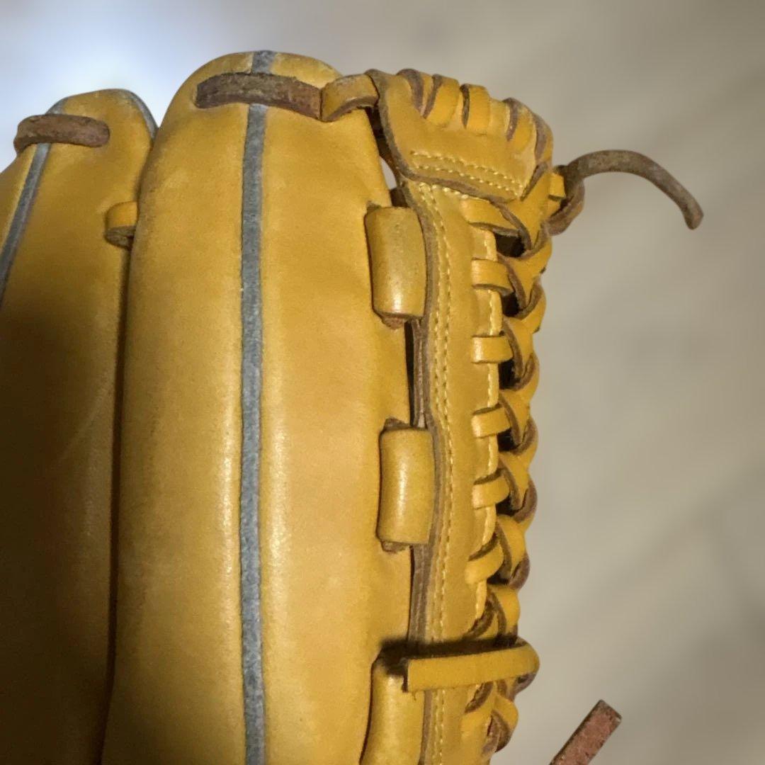 美品　Mizuno Diamond master 軟式グローブ イエロー