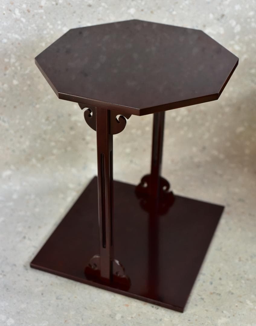 値下げ、塗師表寛作　寿棚組立式【極上品】飾り棚　お茶道具／共箱