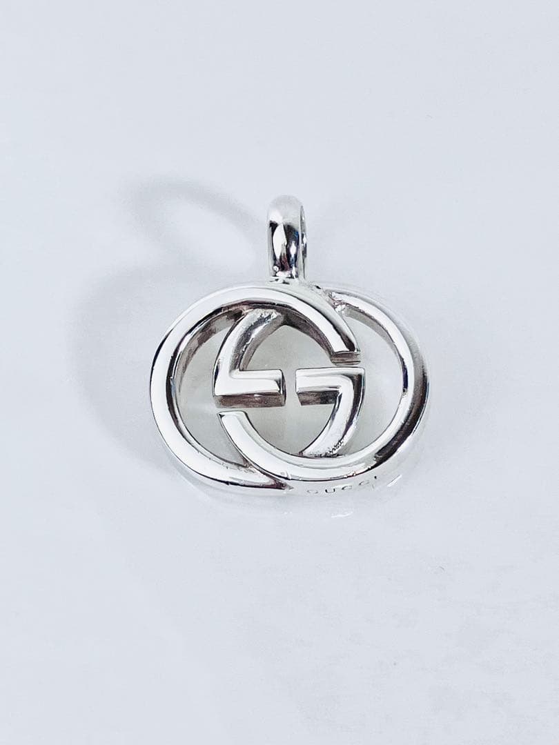 【超美品】GUCCI ネックレス トップ925＋社外チェーン 男女兼用