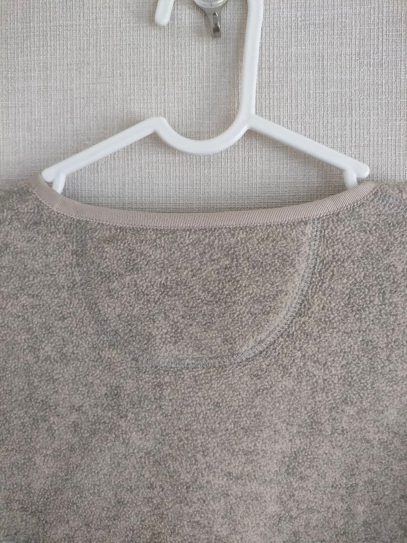 美品　DANTON フリースプルオーバー　ベージュ36