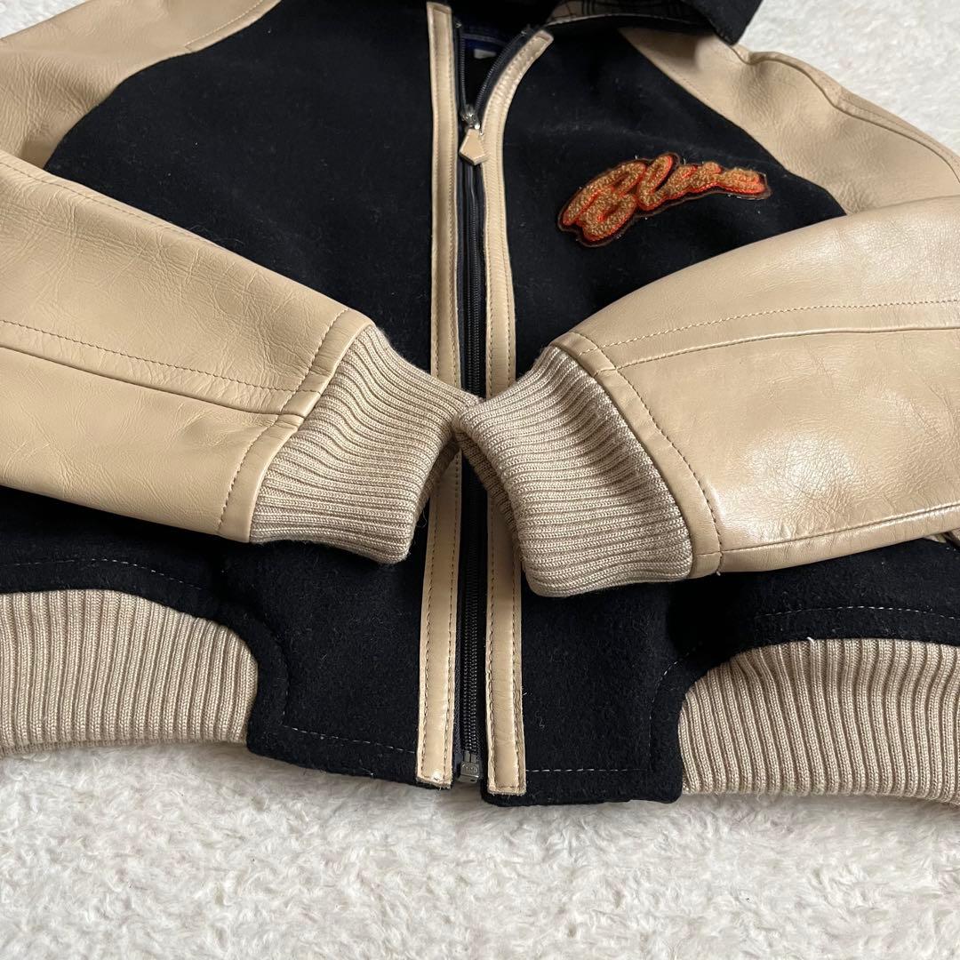 Burberry Blue Label フード付きスタジャンノバチェック 38