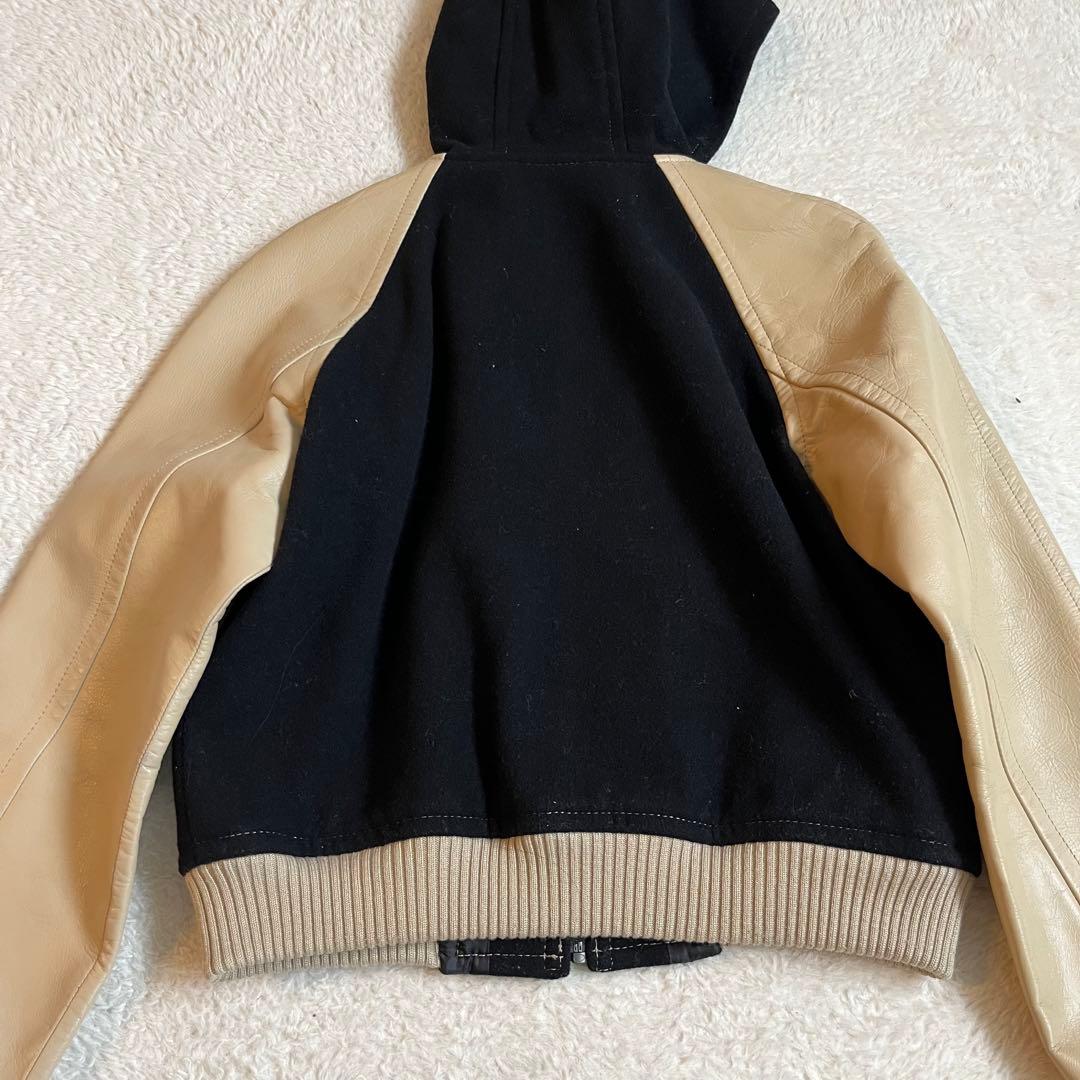 Burberry Blue Label フード付きスタジャンノバチェック 38