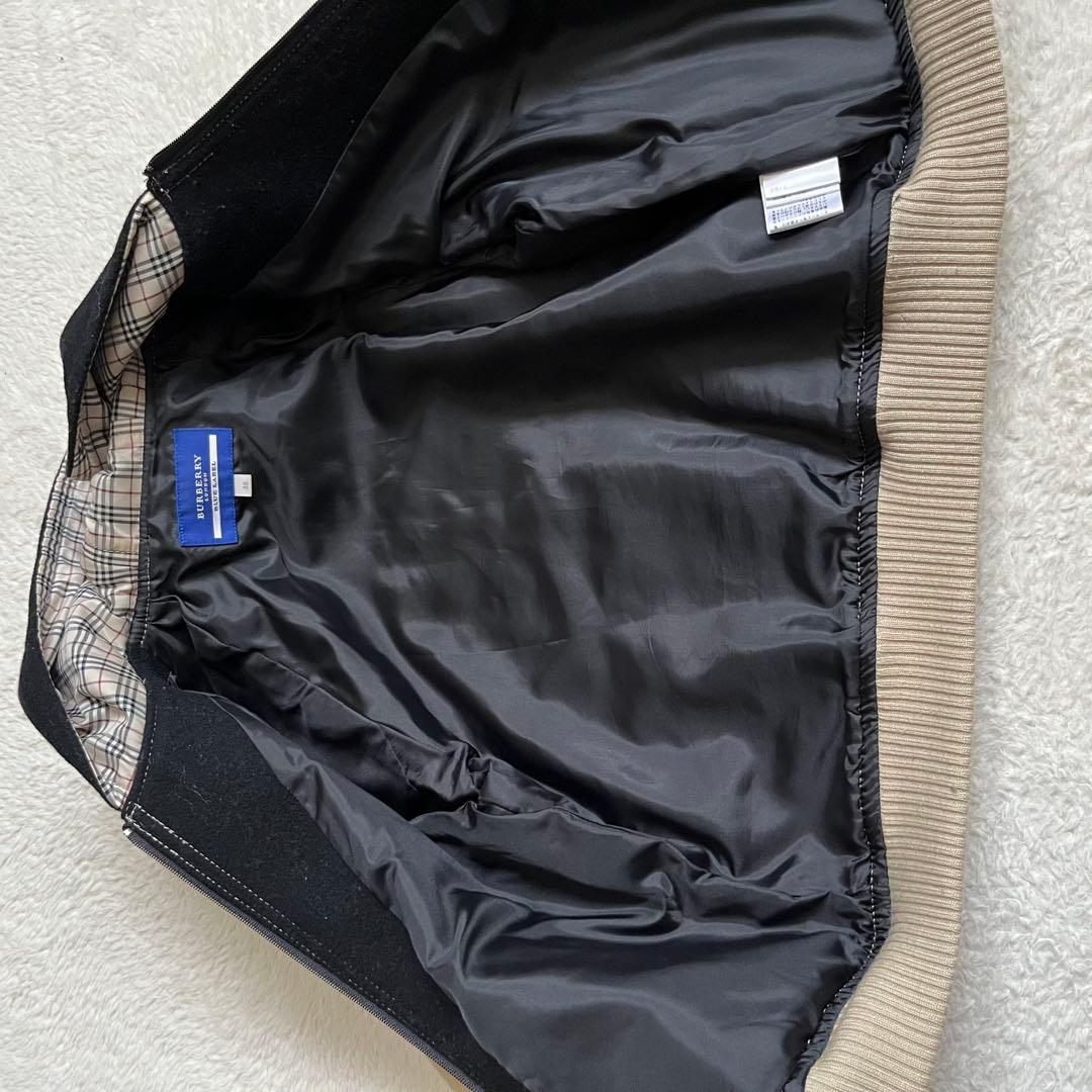 Burberry Blue Label フード付きスタジャンノバチェック 38