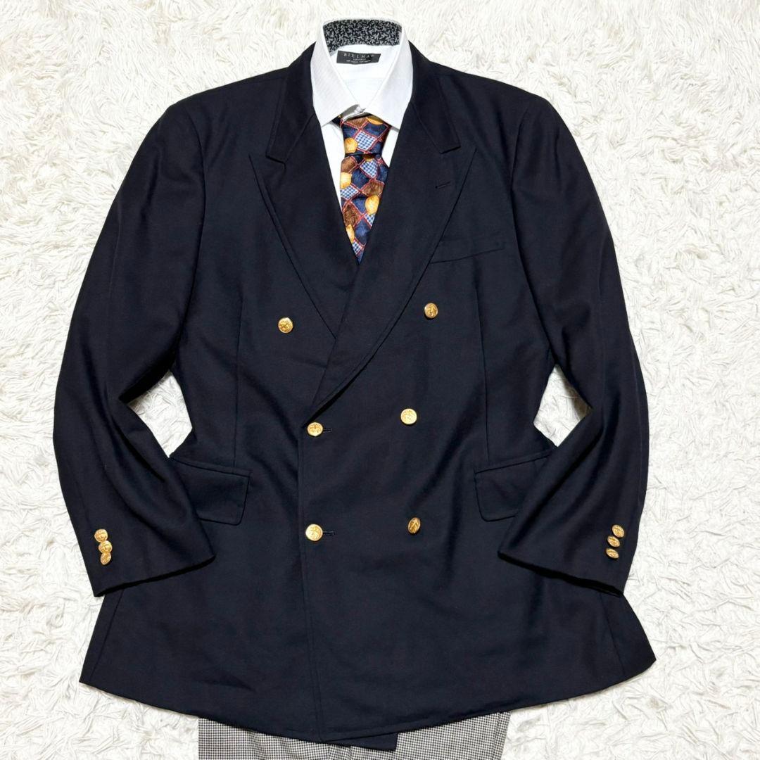 美品 ブルックス ブラザーズ スーツ セットアップ ダブル 金ボタン