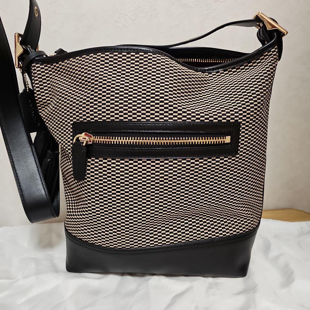 piamor19eternoCOACH メッシュレザーショルダーバッグ