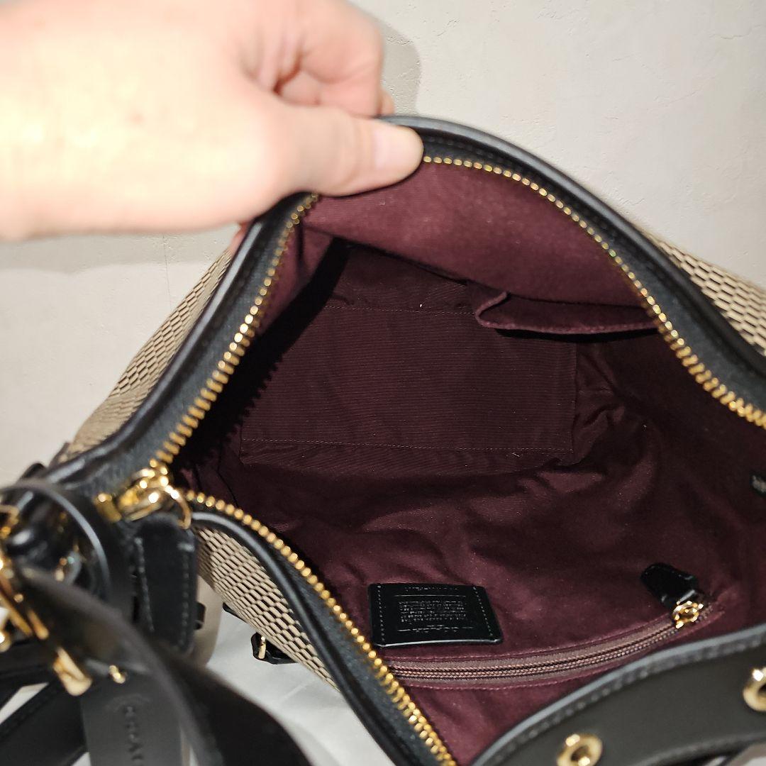 piamor19eternoCOACH メッシュレザーショルダーバッグ