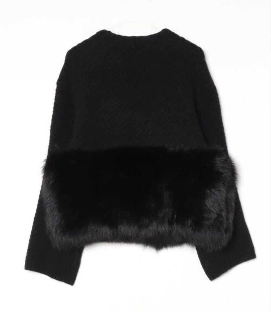 N*g様 DRAWER ドゥロワー ファー ニット カーディガン コート カシミ