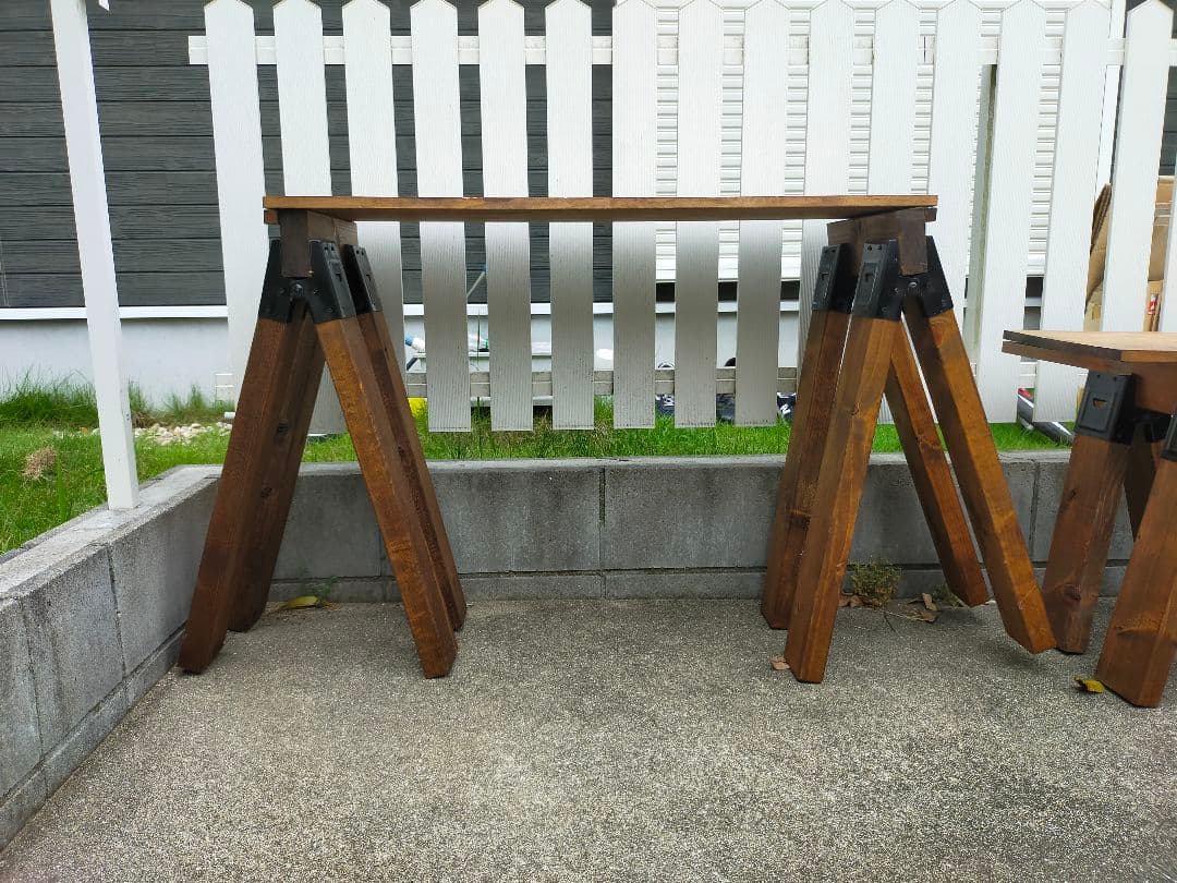 【大人気】ソーホースブラケット テーブル キャンプ DIY
