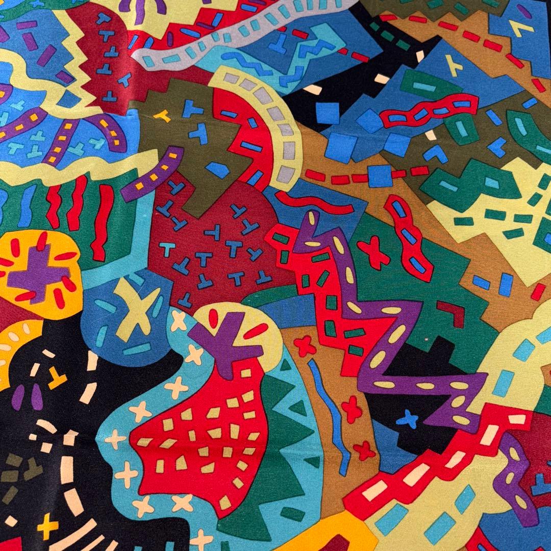 美品TIFFANY &Co. ティファニー シルク Scalf スカーフ