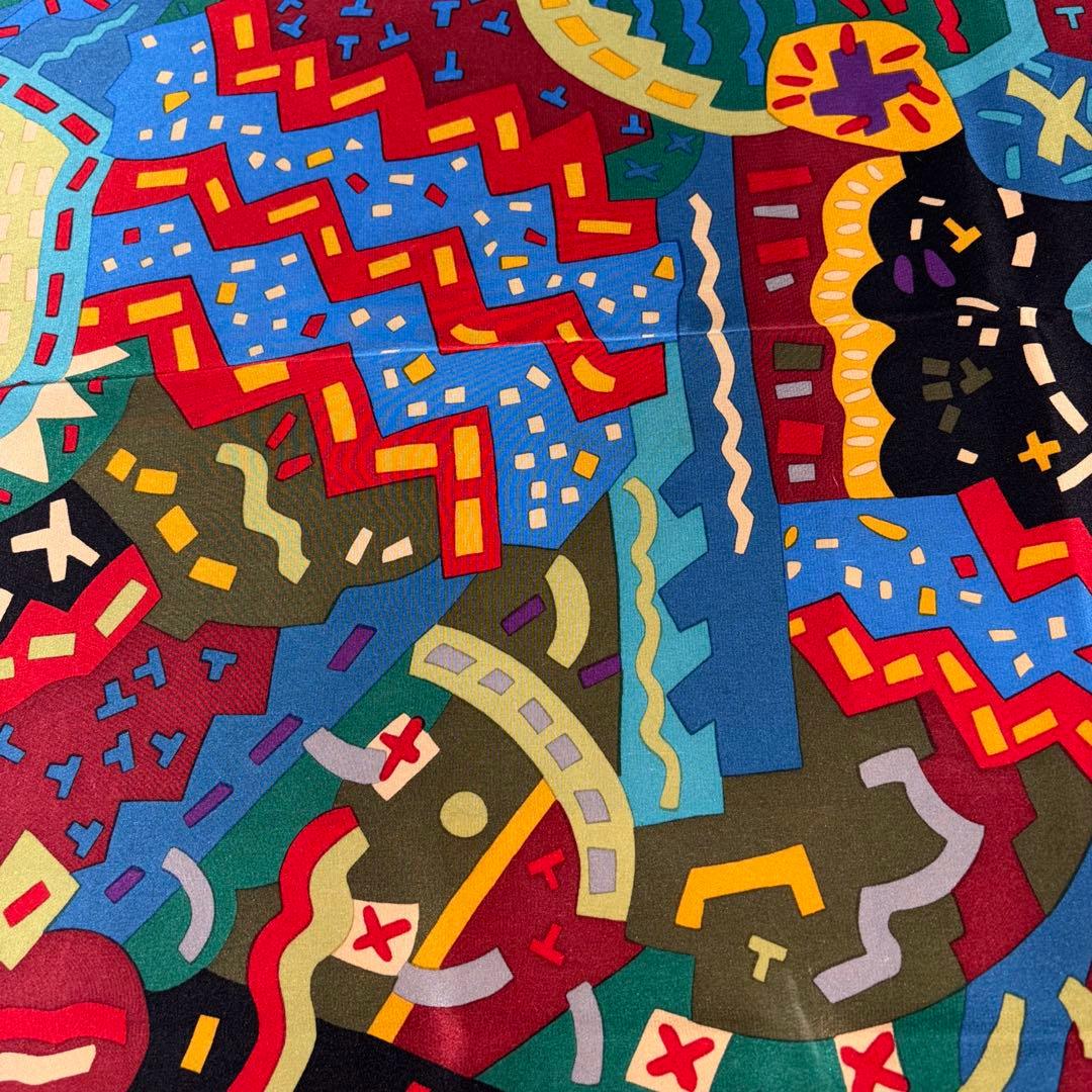 美品TIFFANY &Co. ティファニー シルク Scalf スカーフ