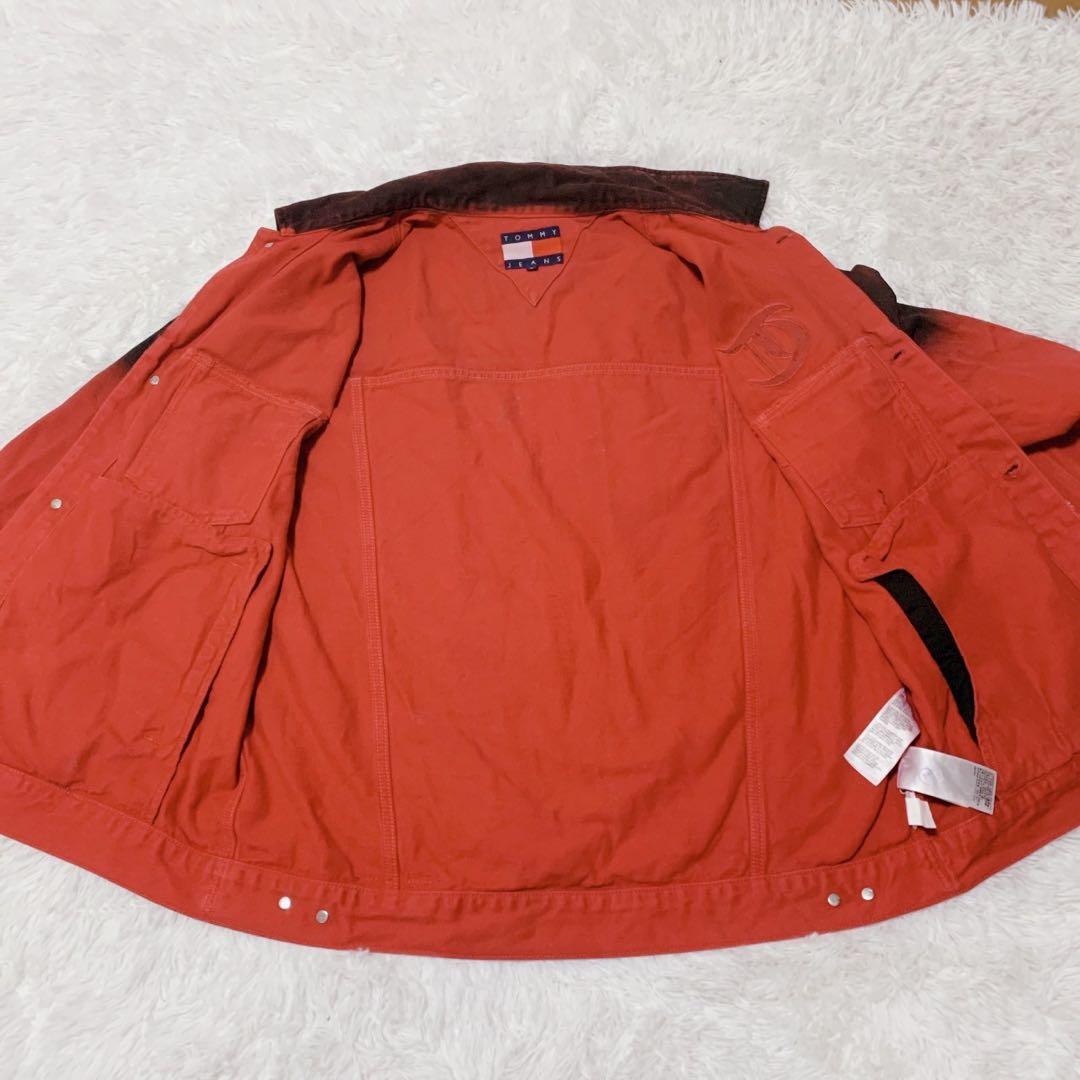 トミーヒルフィガー ガーメントダイ デニム トラッカージャケット Mサイズ