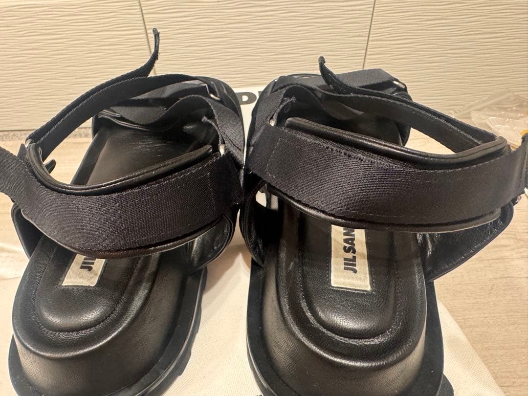 JIL SANDER プラットフォームレザーサンダル
