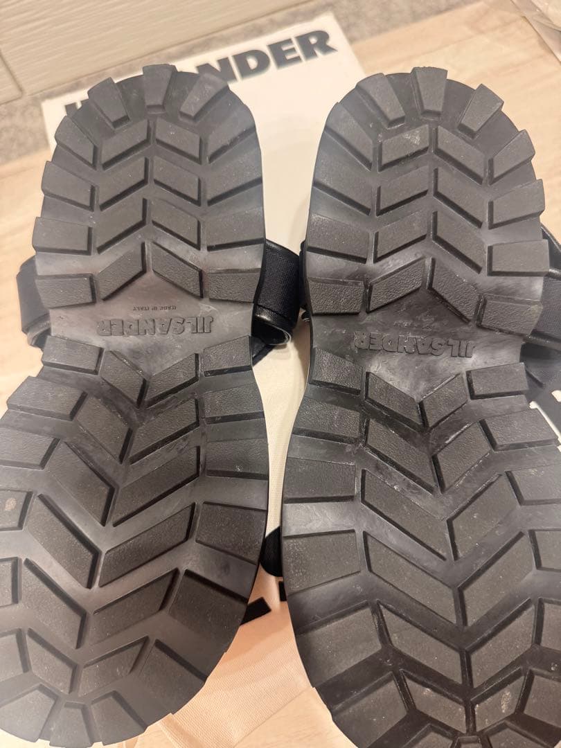 JIL SANDER プラットフォームレザーサンダル