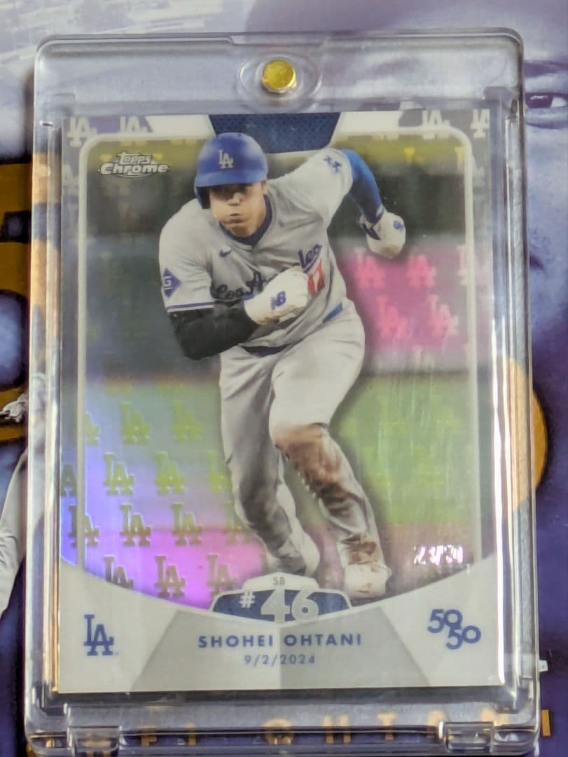 大谷翔平　50-50 LAロゴリフ　ドジャース　46盗塁　レア