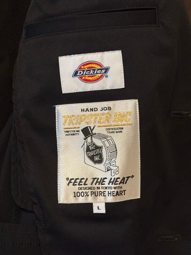 美品 25SS ビームス ディッキーズ TRIPSTER ブラック L スーツ