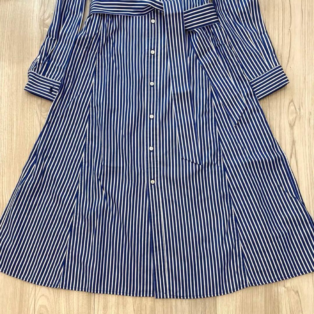 【極美品】ポロラルフローレン 24SS シャツワンピース ロング丈 ベルト付 0