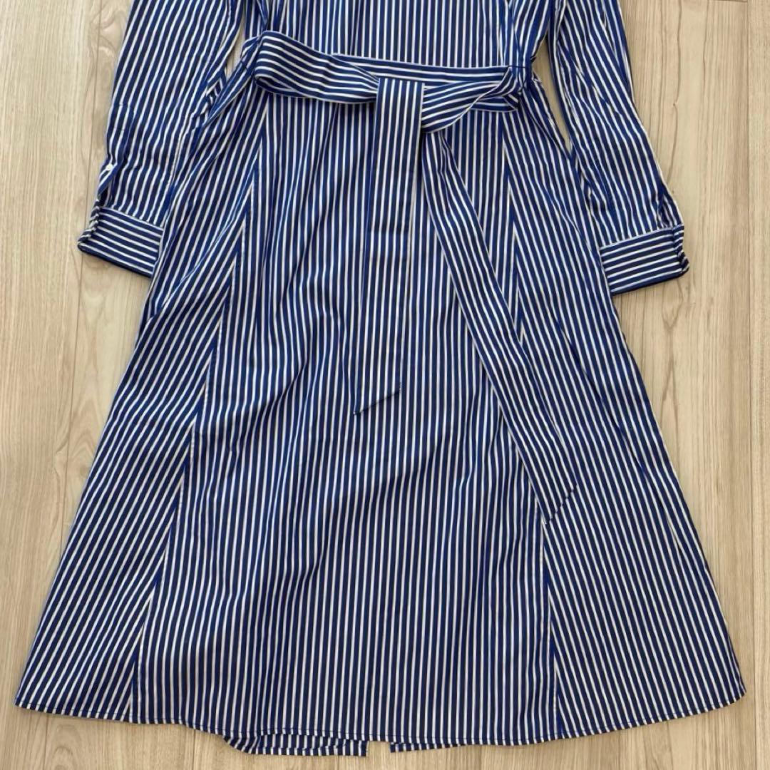 【極美品】ポロラルフローレン 24SS シャツワンピース ロング丈 ベルト付 0