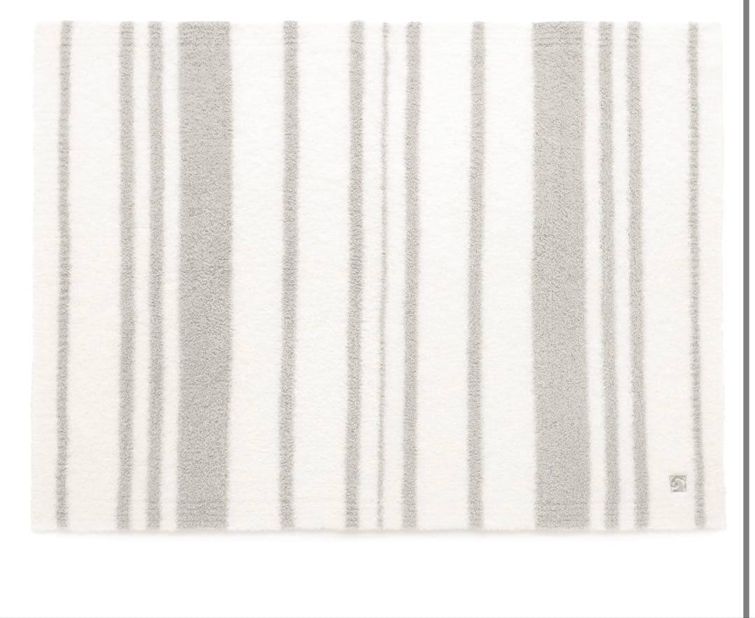 【新品未使用品】kashwere(カシウエア) ハーフブランケット　ストライプ