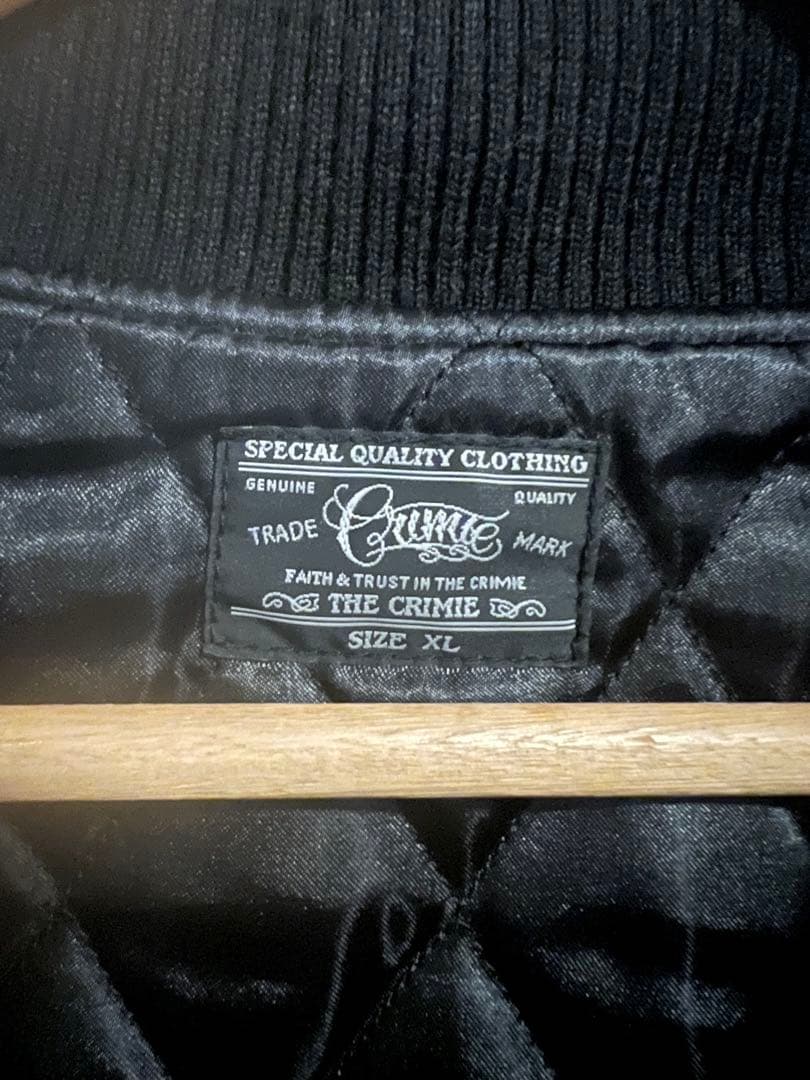 00s- 日本製 The CRIMIE クライミー スタジャン 袖レザー 牛革