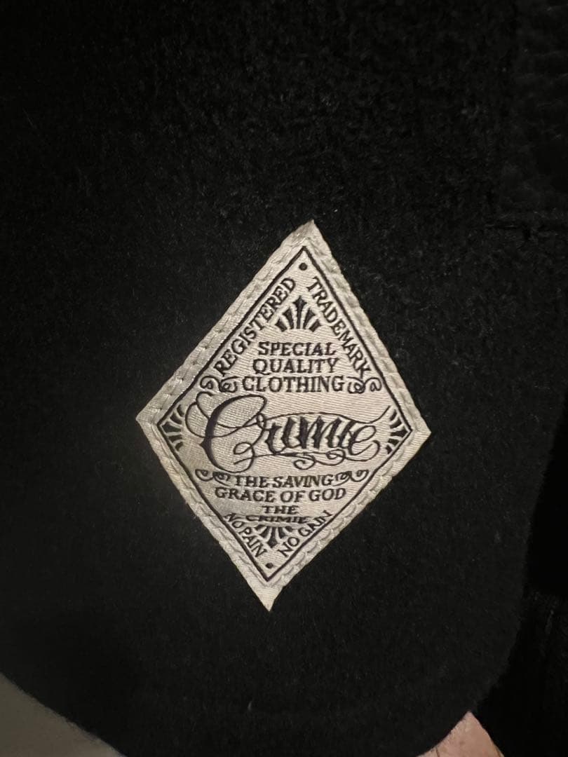 00s- 日本製 The CRIMIE クライミー スタジャン 袖レザー 牛革