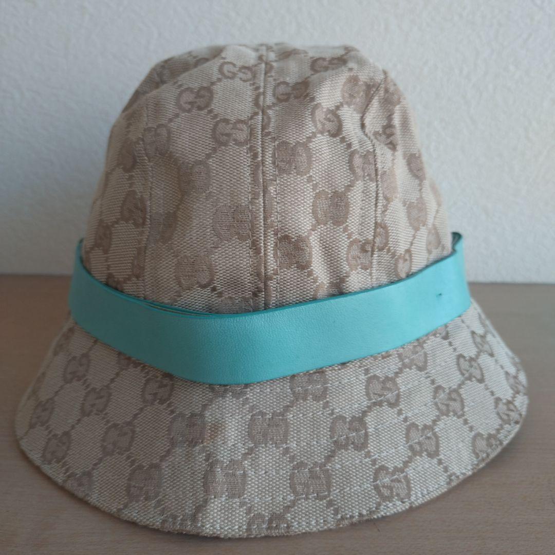 GUCCI ベージュ GGパターン バケットハット