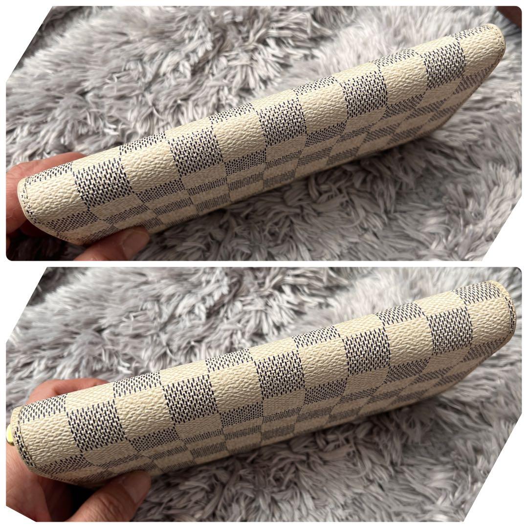 美品✨ルイヴィトン　ダミエアズール　ポルトフォイユサラ　ホワイト